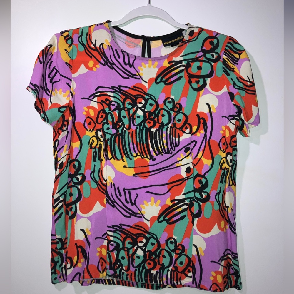 🦠 NOOWORKS Amoeba Boxy Top, S — EUC